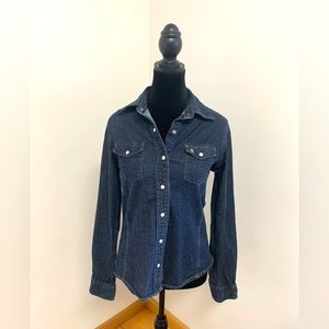 Carhartt snap front denim shirt